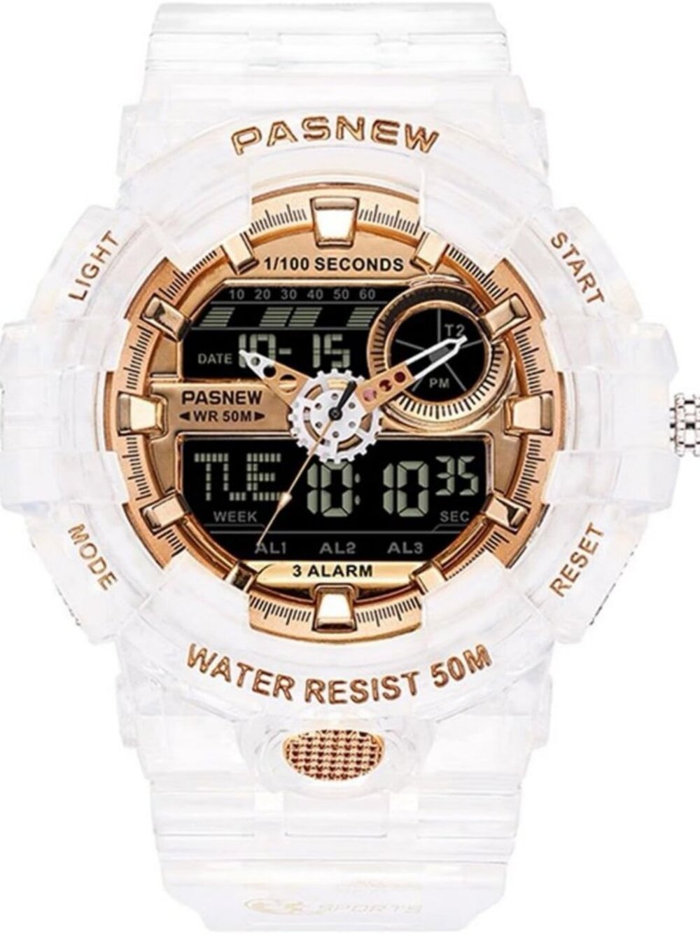 Stylish Digital-Analog Watch for Teens | Unisex Fashion Timepiece, Waterproof
